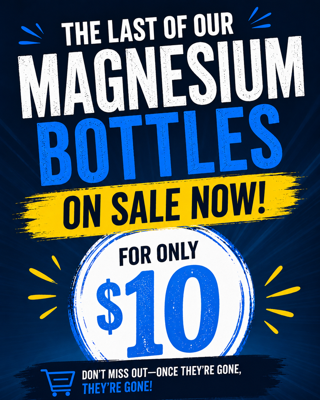 $10 Bottle Clearout! Magnesium Lotions